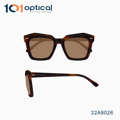Bold Square Acetate Female Sunglasses 22A8026